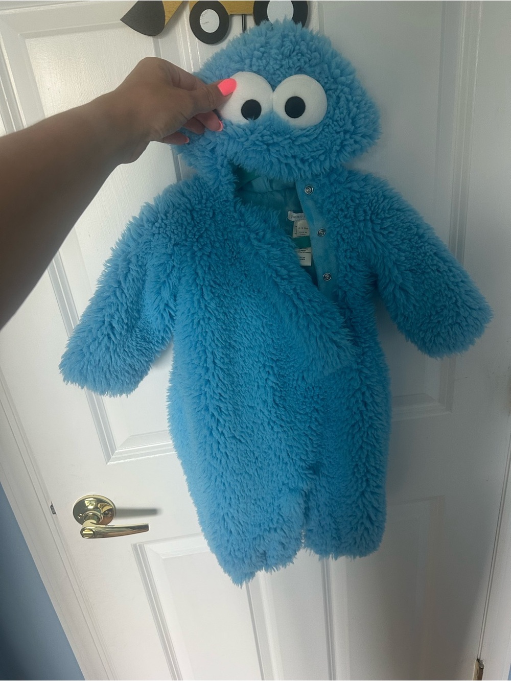 Pottery Barn Kids Cookie Monster Costume 6-12 mos - Picture 2 of 4